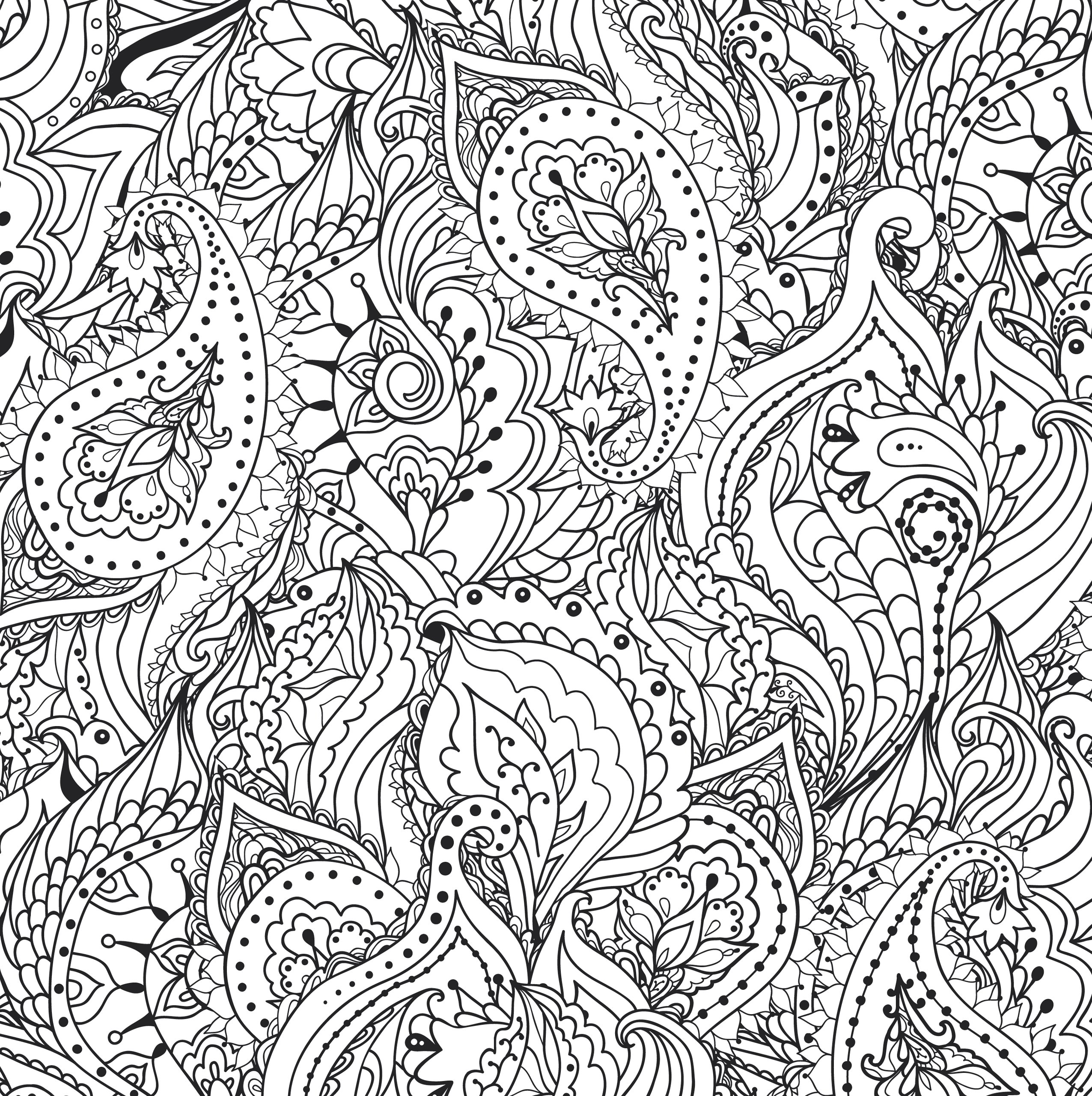 Download Peaceful Paisleys Adult Coloring Book - A2Z Science & Learning Toy Store