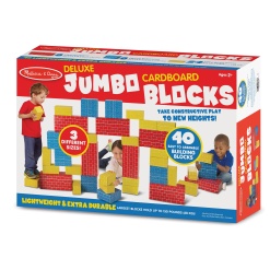 Deluxe Jumbo Cardboard Blocks by Melissa Doug