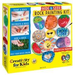 Hide and Seek Rock Painting by Creativity for Kids