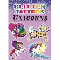 Glitter Tattoos Unicorns by Dover Publications