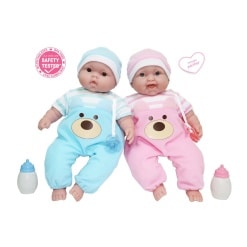 Lots to Cuddle Twin Baby Dolls by JC Toys