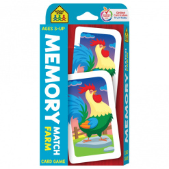 Memory Match Farm Card Game by School Zone