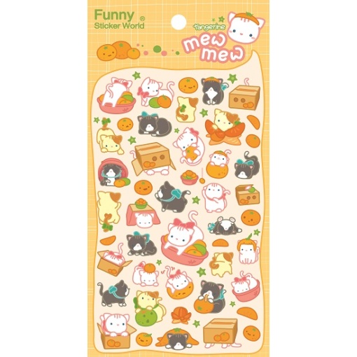 Mew Mew Cat Stickesr by BC USA