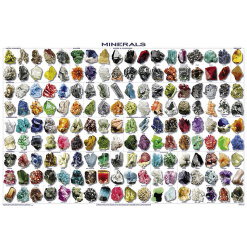 Mineral Collection Laminated Poster by Feenixx