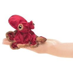 Mini Red Octopus Puppet by Folkmanis