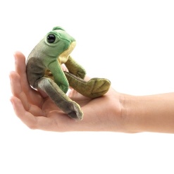Mini Sitting Frog Puppet by Folkmanis
