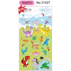 Puffy Dinosaur Stickers by BC USA