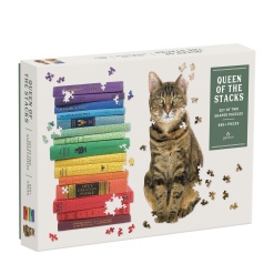 Queen of the Stacks Shaped Puzzle by Galison
