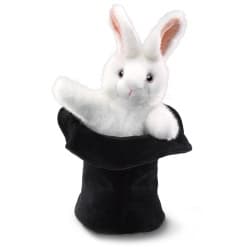 Rabbit in Hat Hand Puppet by Folkmanis