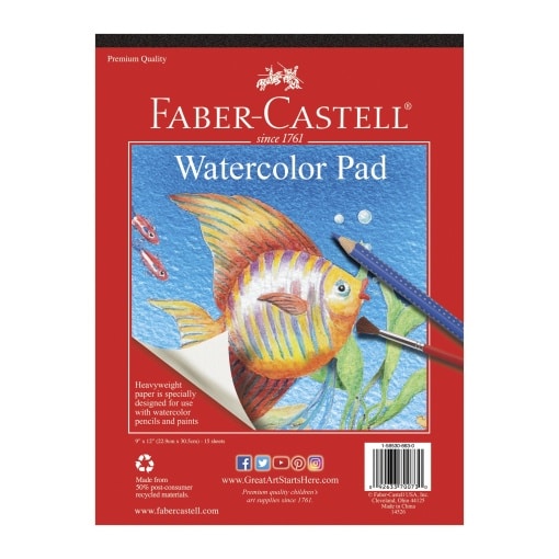 Watercolor Paper Pad 9x12 by Faber Castell