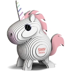 Eugy 3D Cardboard Model Unicorn by Geotoys