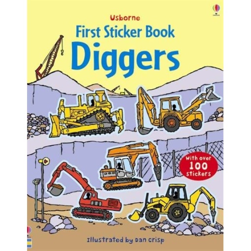 First Sticker Book Diggers by Usborne