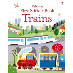 First Sticker Book Trains by Usborne