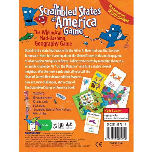 The Scrambled States of America by Gamewright 1