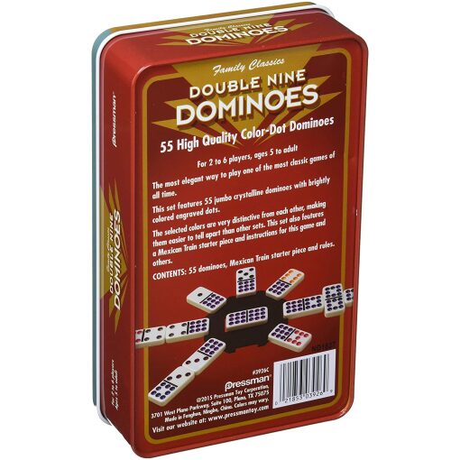 Double 9 Dominoes in a Tin by Pressman 1