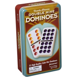 Double 9 Dominoes in a Tin by Pressman