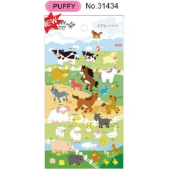 Puffy Farm Stickers by BC USA