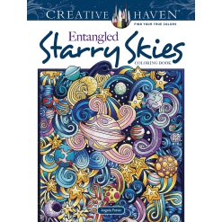 Creative Haven Entangled Starry Skies Coloring Book by Dover Publications
