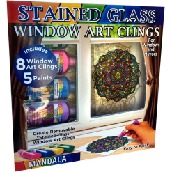 Mandala Stained Glass Window Clings by Zorbitz