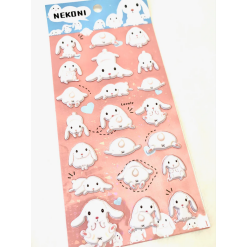 Rabbit Puffy Stickers-by-BC USA
